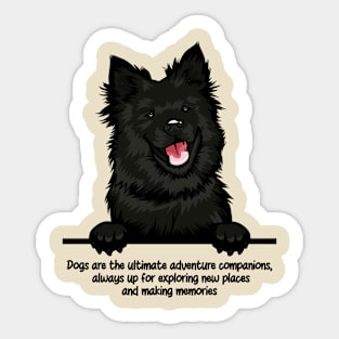 Dogs are the ultimate adventure companions,  always up for exploring new places and making memories Sticker